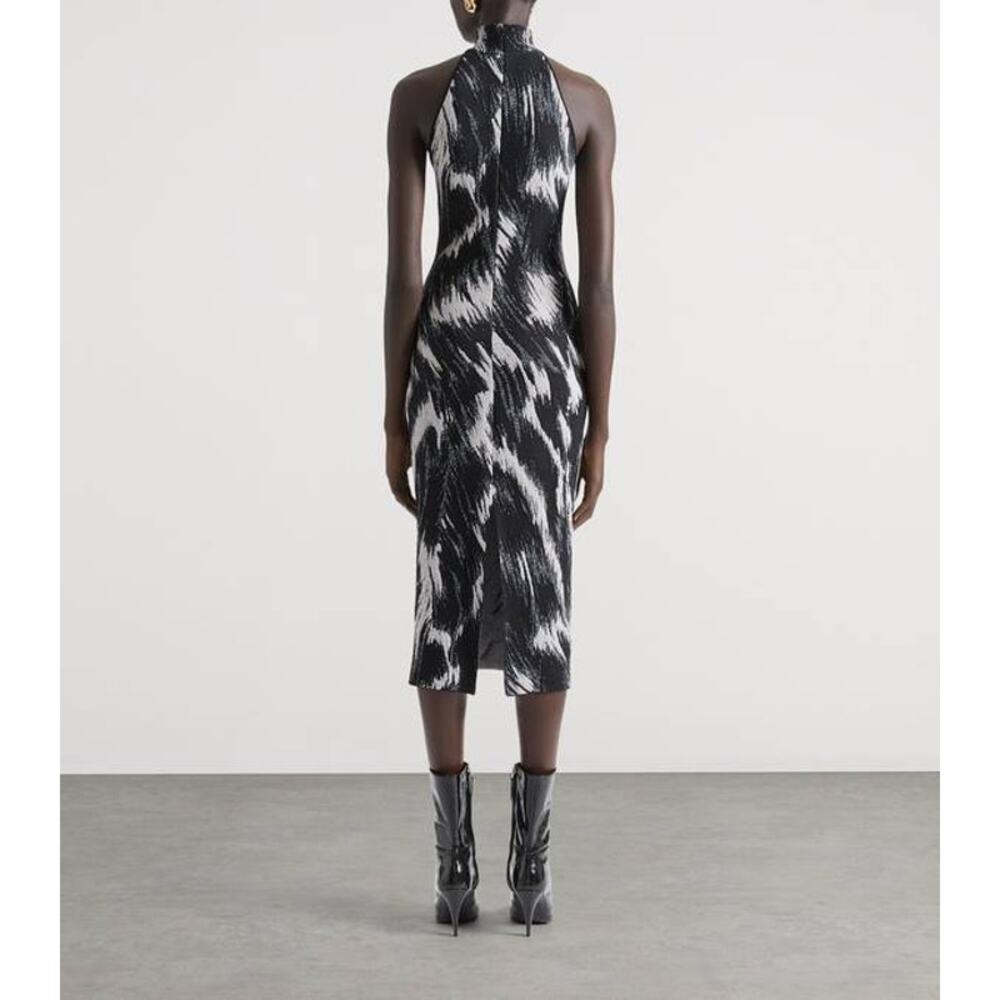 Givenchy Sleeveless High Neck Dress in Grey Mix XS - Picture 2 of 3